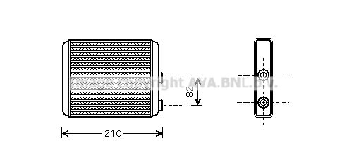 AVA QUALITY COOLING šilumokaitis, salono šildymas OL6353